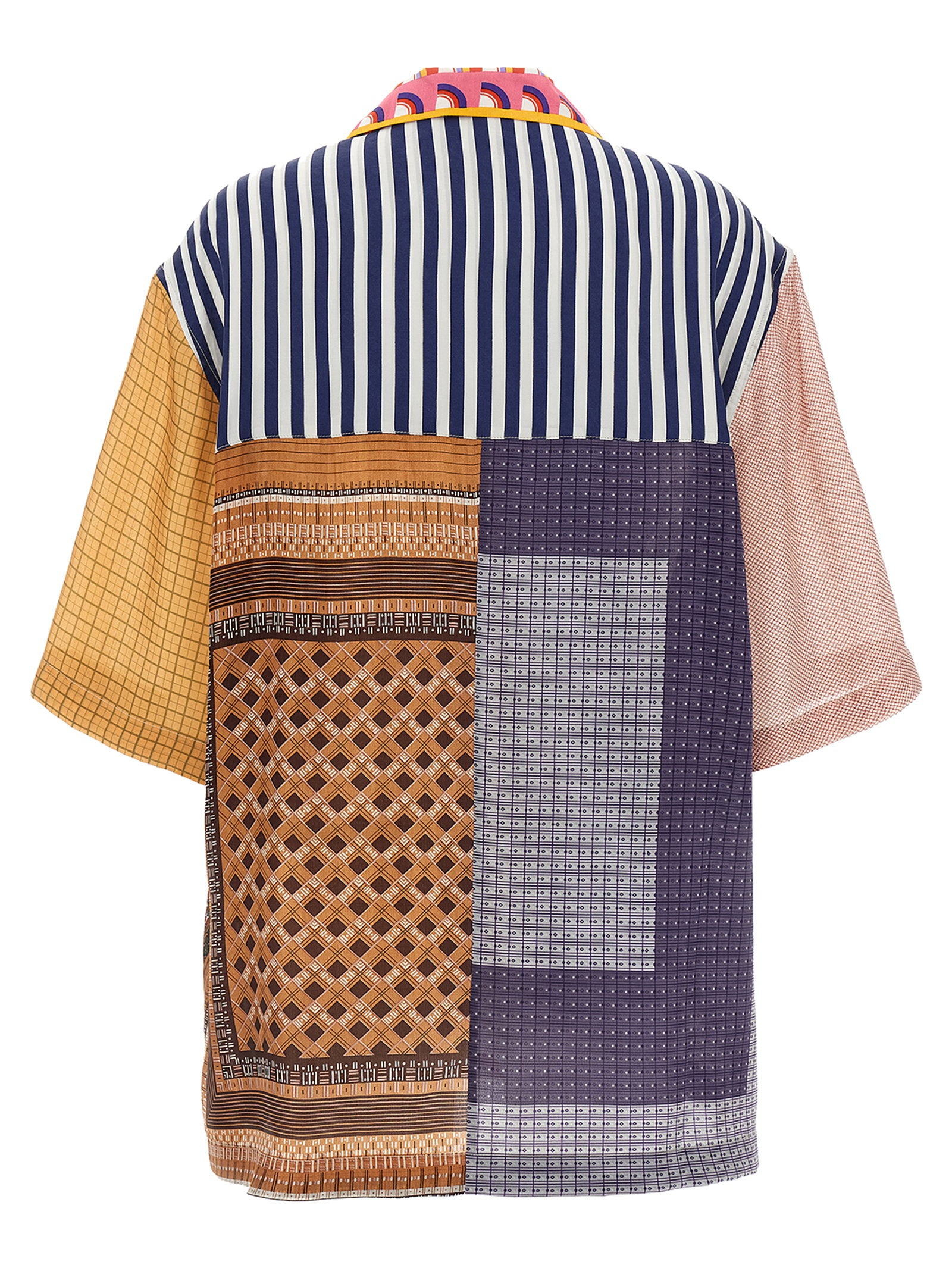 Marine Serre Regenerated Silk Scarf Bowling Shirt