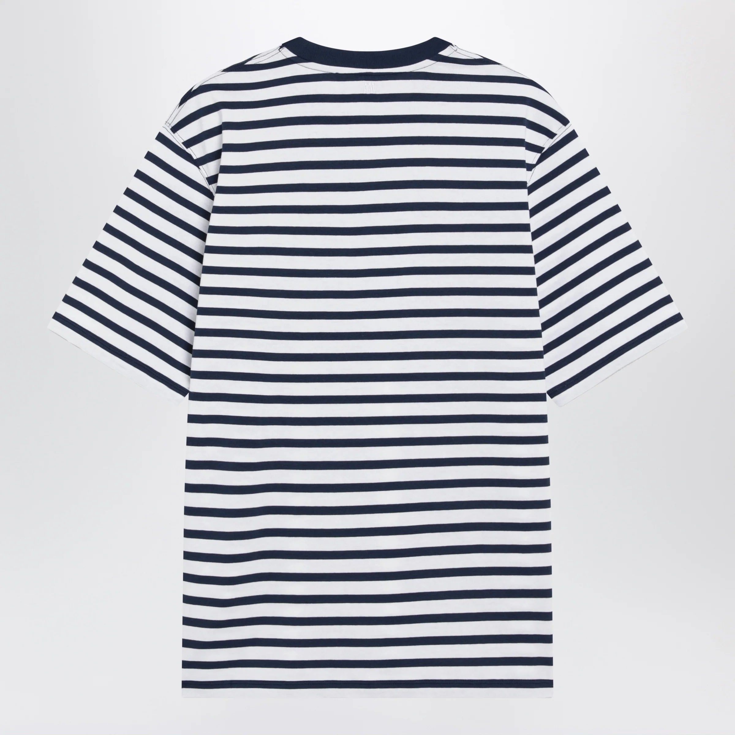 Blue/white striped Ami de Coeur T-shirt by Ami Paris