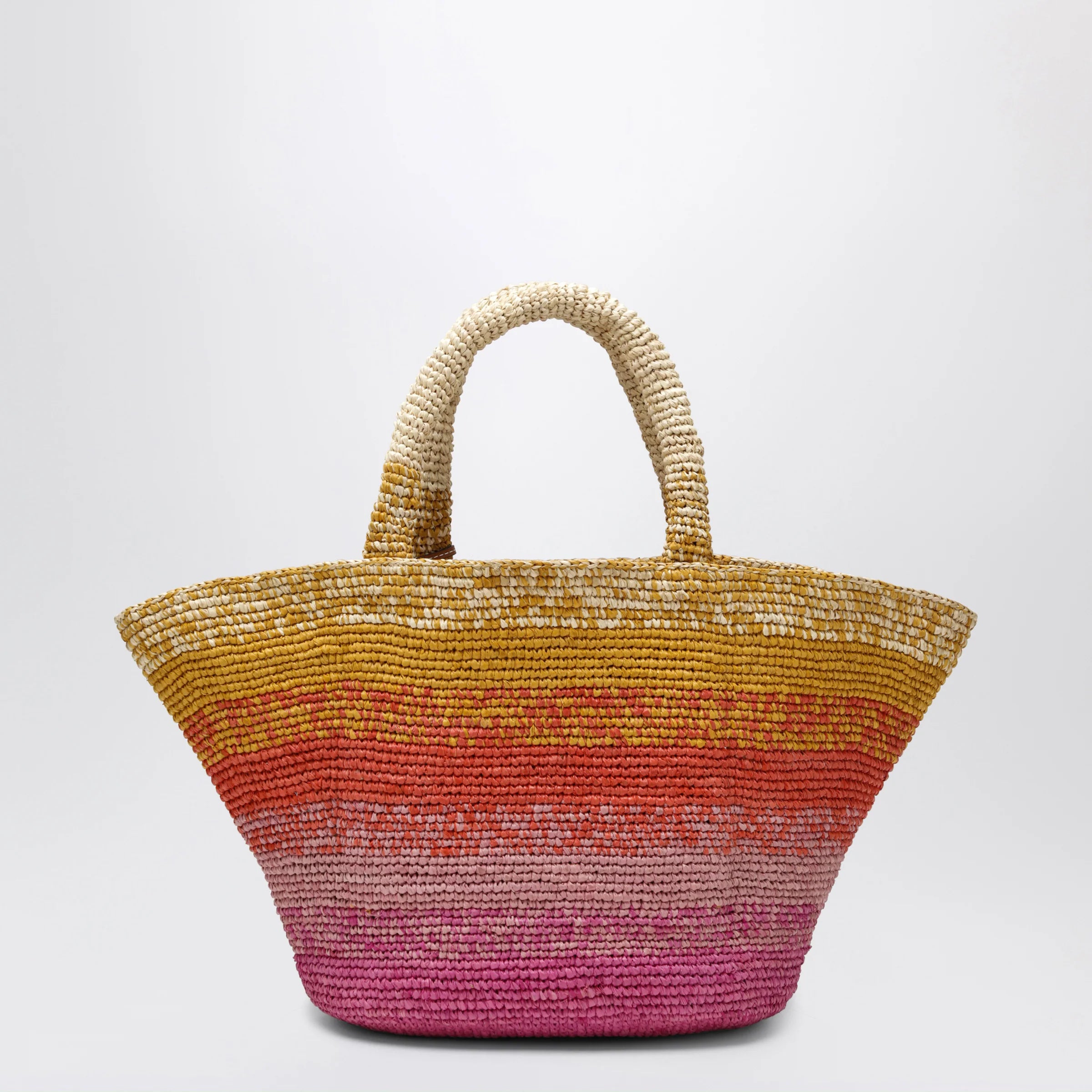 Manebí Sunset Glow Panier bag in raffia
