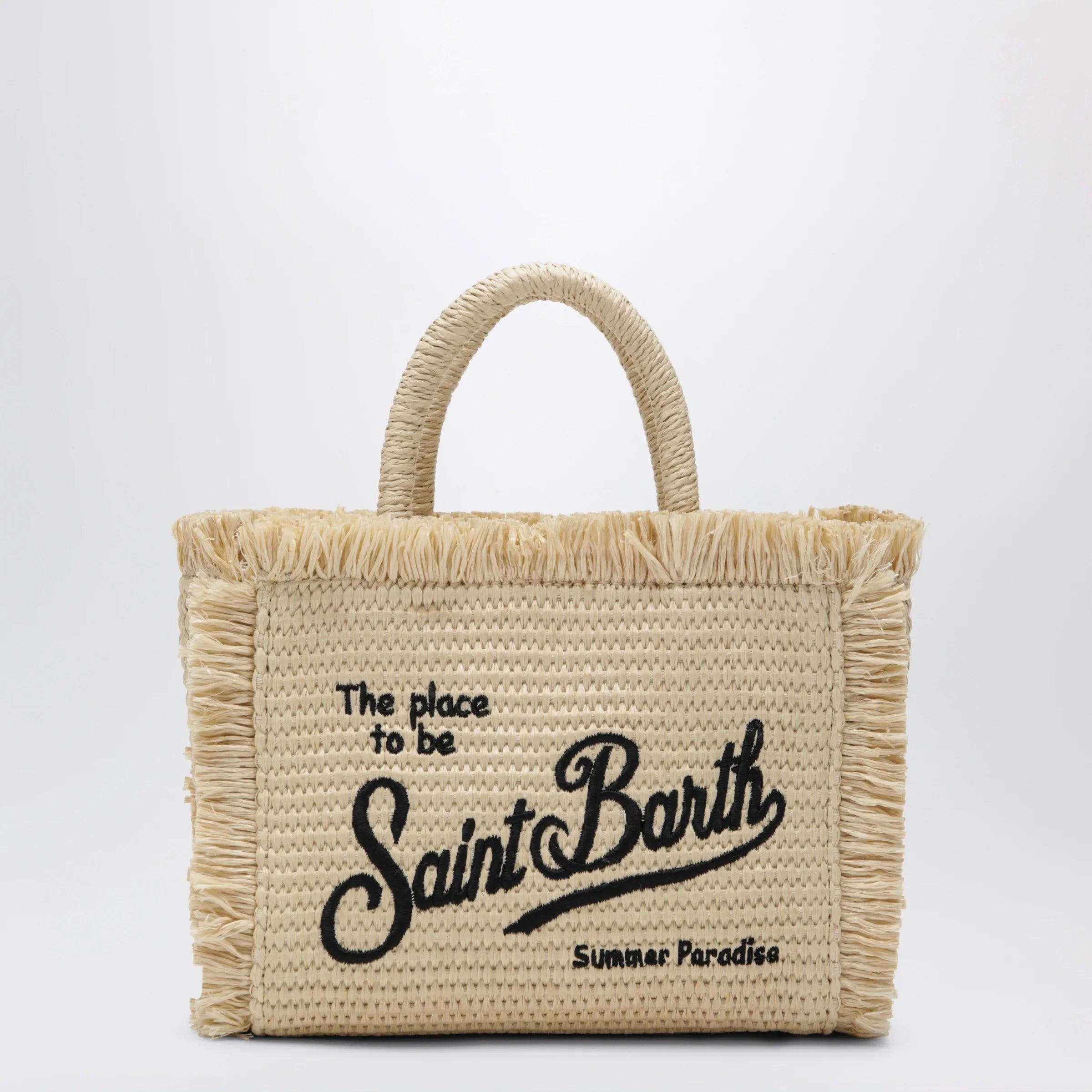 MC2 Saint Barth Small Colette bag in straw-effect fabric