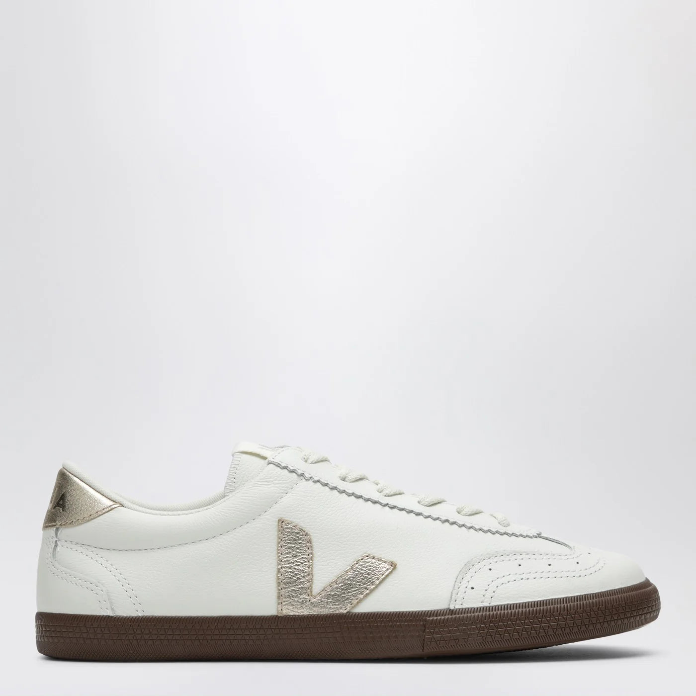 VEJA Volley Sneakers in white/platinum leather
