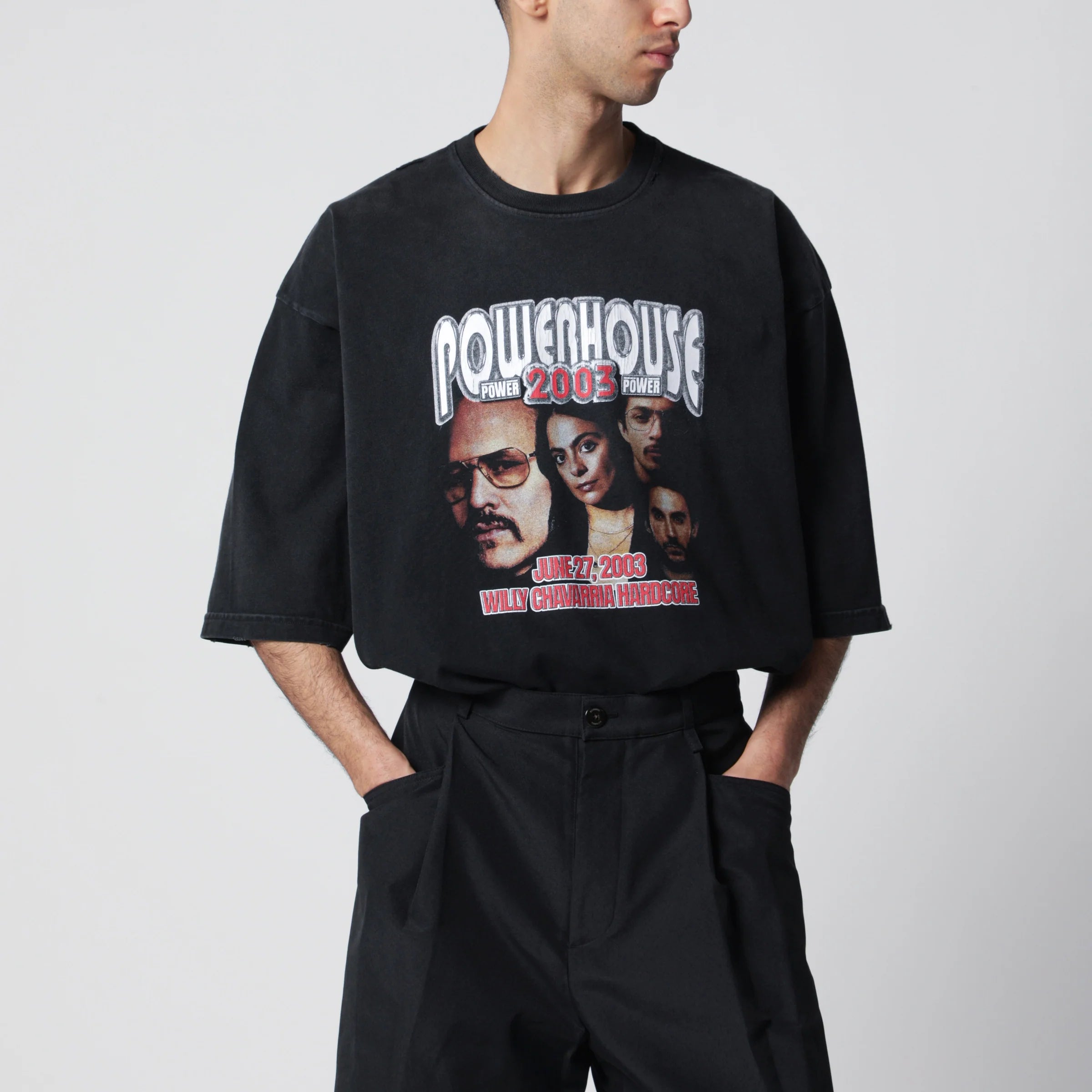 Willy Chavarria Black Powerhouse Northsider T-shirt