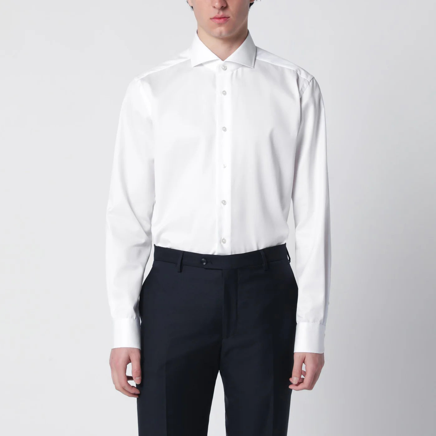 XACUS White Travel Tailor Fit shirt