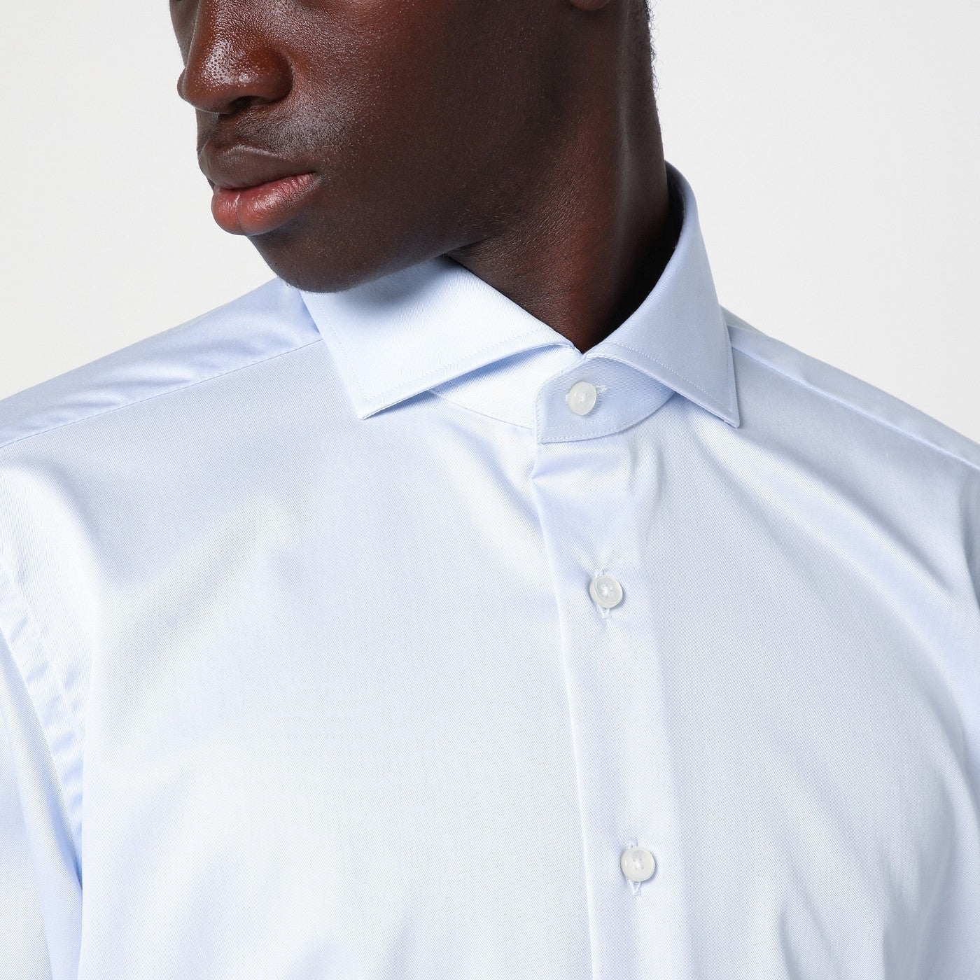 XACUS Light blue cotton Travel shirt
