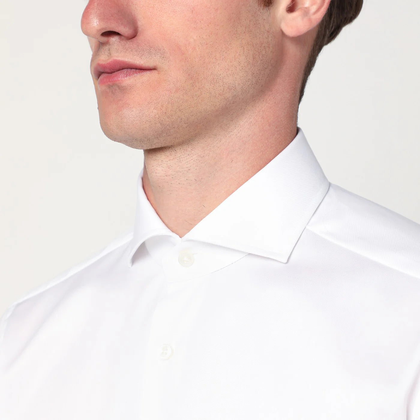 XACUS White Travel cotton shirt