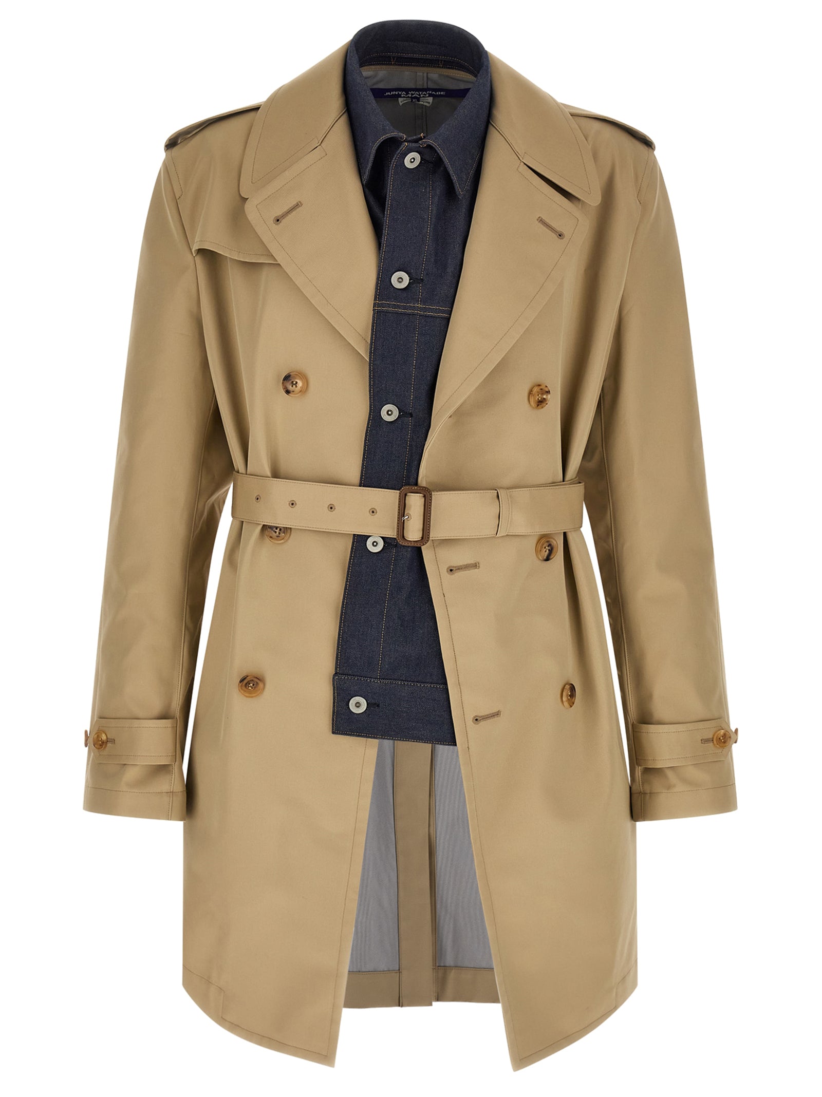 Junya Watanabe Denim Insert Trench Coat