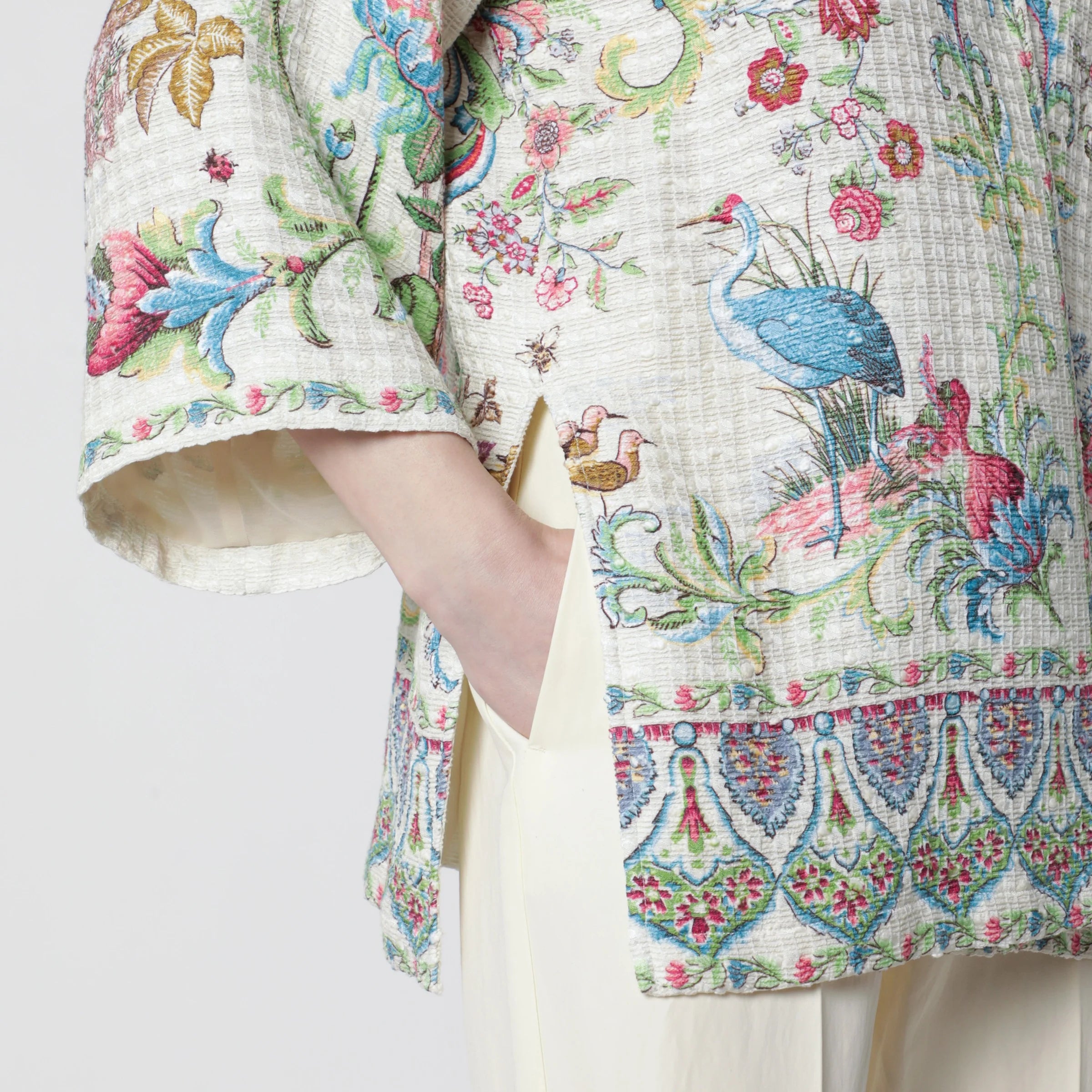 ETRO Kesa in cotton-blend mat fabric